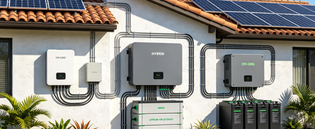 Qual inversor solar escolher em 2026? On-grid, off-grid ou híbrido